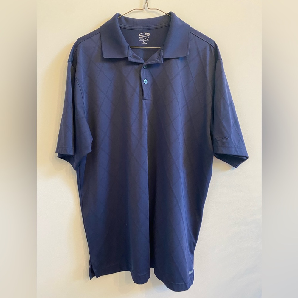 Men’s Large Golf Polo. Champion.  Dark blue.